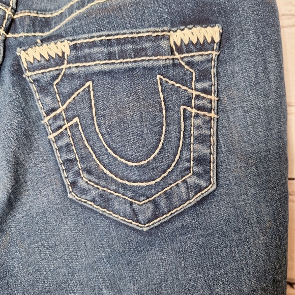 True Religion Genuine Indigo Halle Sup Mid Rise Super Skinny Jeans New Sz 25 - Picture 6 of 12